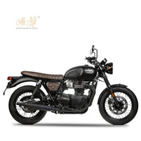 The Sella Slim Short leather seat for the Triumph Liquid Cooled Twins